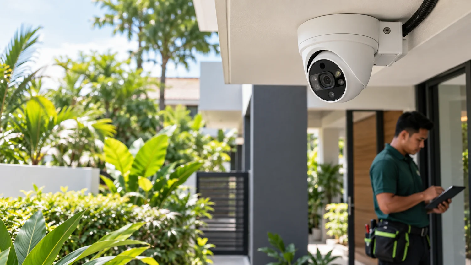 Ilustrasi pemasangan CCTV di premis